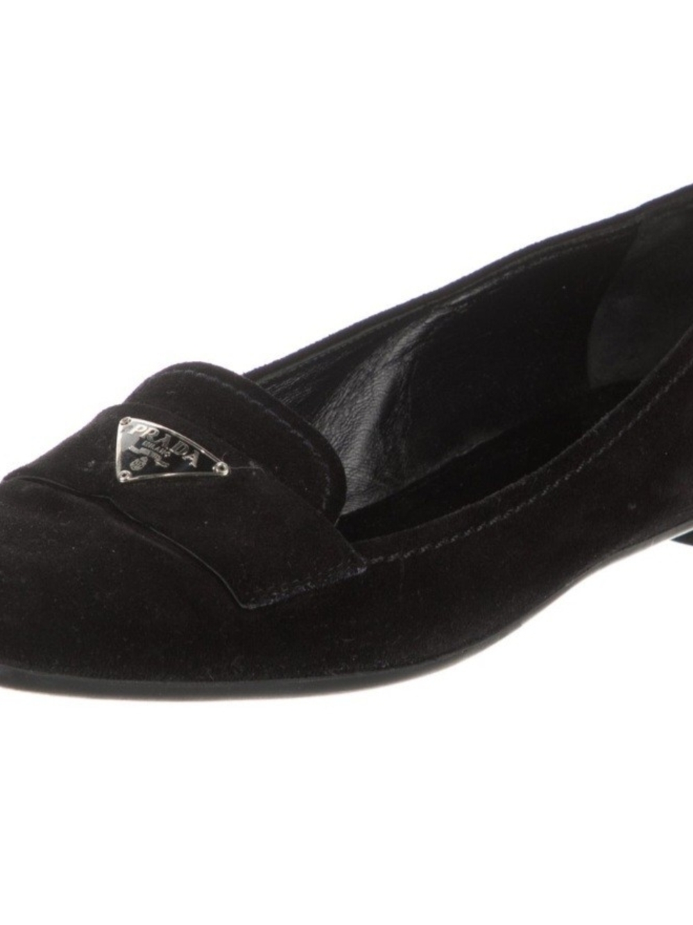 Prada Black Suede Women's Loafers - Picture 2 of 4